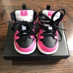 Jordan 1 Mid Pinksicle Toddler 4C New